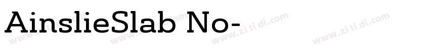 AinslieSlab No字体转换